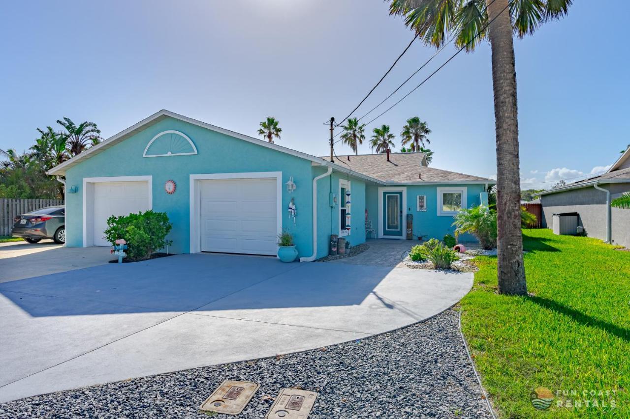 Dog Friendly Home Wprivate Fenced Yard, Garage & Fire Pit Steps To The Beach! New Smyrna Beach Kültér fotó