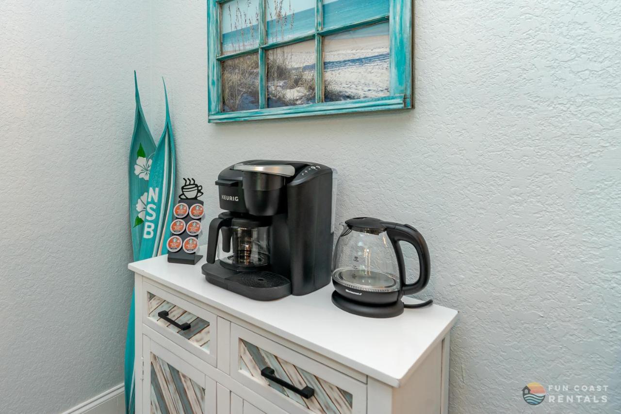 Dog Friendly Home Wprivate Fenced Yard, Garage & Fire Pit Steps To The Beach! New Smyrna Beach Kültér fotó