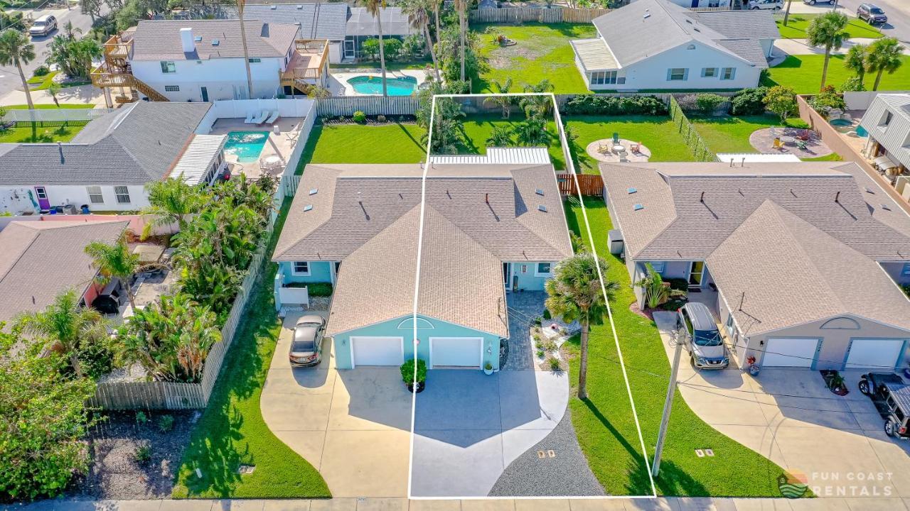 Dog Friendly Home Wprivate Fenced Yard, Garage & Fire Pit Steps To The Beach! New Smyrna Beach Kültér fotó