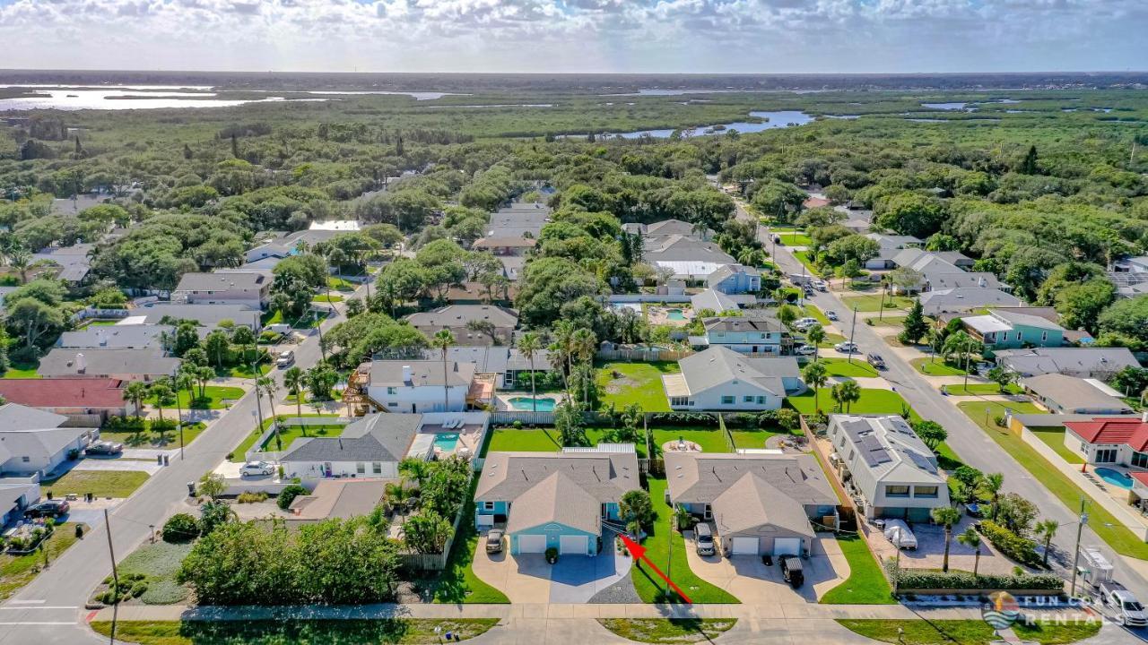 Dog Friendly Home Wprivate Fenced Yard, Garage & Fire Pit Steps To The Beach! New Smyrna Beach Kültér fotó