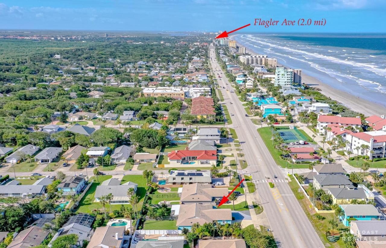 Dog Friendly Home Wprivate Fenced Yard, Garage & Fire Pit Steps To The Beach! New Smyrna Beach Kültér fotó